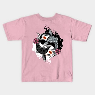 Yin and yang fish Kids T-Shirt